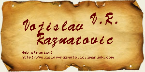 Vojislav Ražnatović vizit kartica